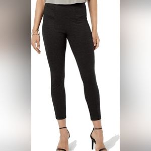 Women's NWT HUE Black Tweed Knit High Waist Leggings Sz. M